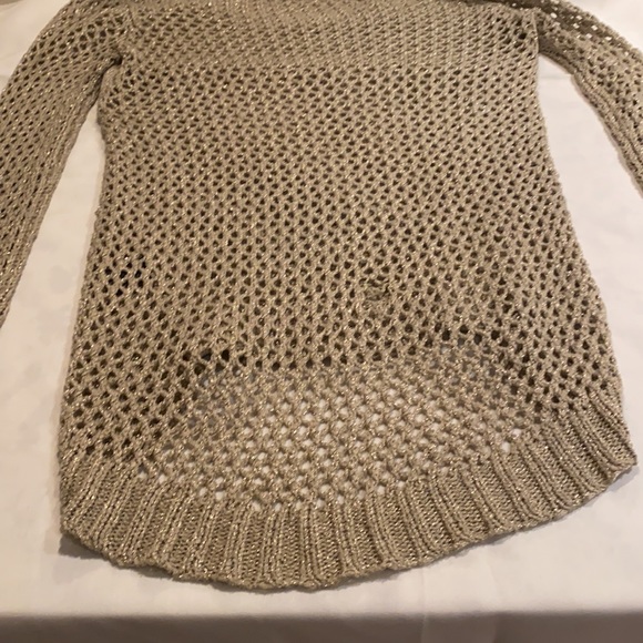 Sparkly tan knitted sweater - Picture 9 of 15